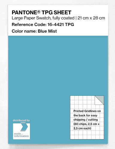 PANTONE® TPG SHEET 16-4421 TPG Blue Mist