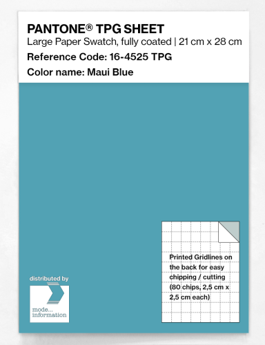 PANTONE® TPG SHEET 16-4525 TPG Maui Blue