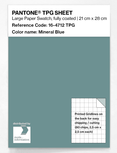 PANTONE® TPG SHEET 16-4712 TPG Mineral Blue
