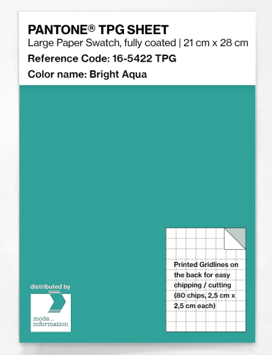 PANTONE® TPG SHEET 16-5422 TPG Bright Aqua