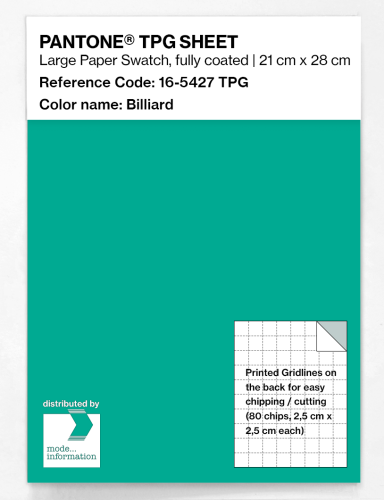 PANTONE® TPG SHEET 16-5427 TPG Billiard