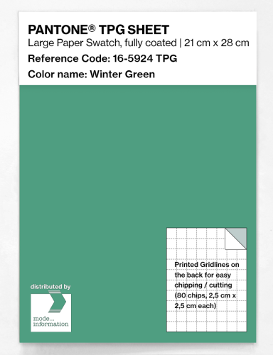 PANTONE® TPG SHEET 16-5924 TPG Winter Green
