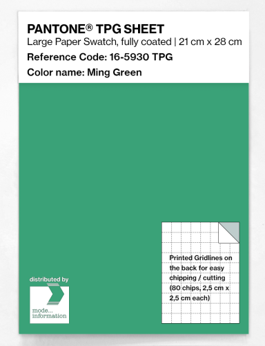 PANTONE® TPG SHEET 16-5930 TPG Ming Green