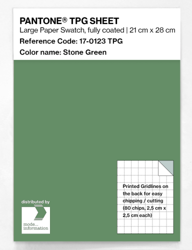 PANTONE® TPG SHEET 17-0123 TPG Stone Green