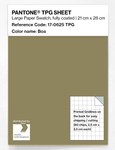 PANTONE® TPG SHEET 17-0625 TPG Boa