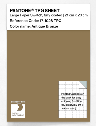 PANTONE® TPG SHEET 17-1028 TPG Antique Bronze