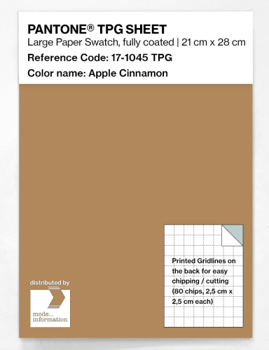 PANTONE® TPG SHEET 17-1045 TPG Apple Cinnamon