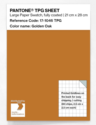 Product image of the product “PANTONE® TPG SHEET 17-1046 TPG Golden Oak ”