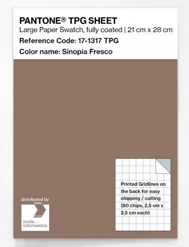 PANTONE® TPG SHEET 17-1317 TPG Sinopia Fresco