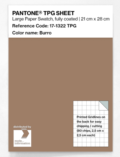PANTONE® TPG SHEET 17-1322 TPG Burro