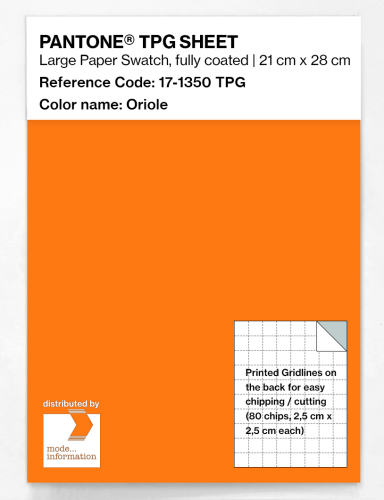 PANTONE® TPG SHEET 17-1350 TPG Oriole