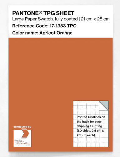 PANTONE® TPG SHEET 17-1353 TPG Apricot Orange