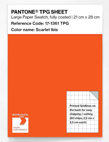 PANTONE® TPG SHEET 17-1361 TPG Scarlet Ibis