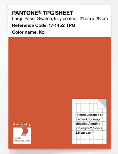 PANTONE® TPG SHEET 17-1452 TPG Koi