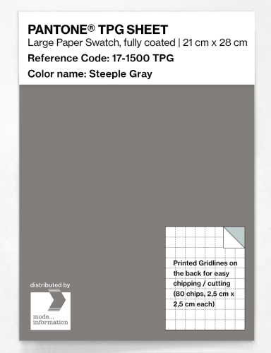PANTONE® TPG SHEET 17-1500 TPG Steeple Gray