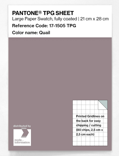 PANTONE® TPG SHEET 17-1505 TPG Quail