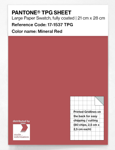 Artikelbild des Artikels “PANTONE® TPG SHEET 17-1537 TPG Mineral Red “