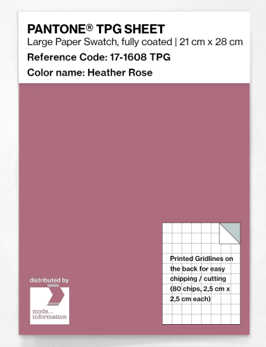 PANTONE® TPG SHEET 17-1608 TPG Heather Rose