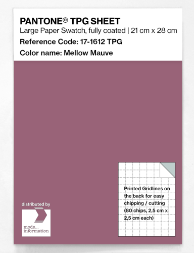 PANTONE® TPG SHEET 17-1612 TPG Mellow Mauve