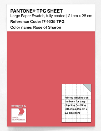 PANTONE® TPG SHEET 17-1635 TPG Rose of Sharon