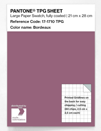 PANTONE® TPG SHEET 17-1710 TPG Bordeaux