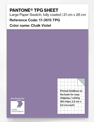 PANTONE® TPG SHEET 17-3615 TPG Chalk Violet