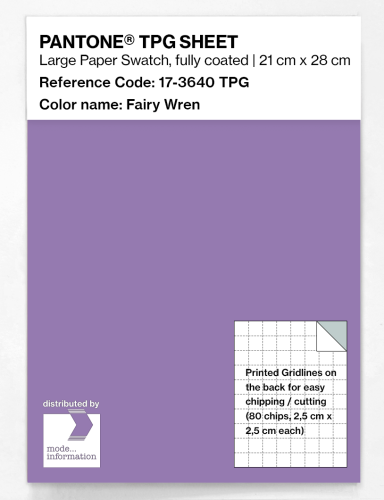 PANTONE® TPG SHEET 17-3640 TPG Fairy Wren