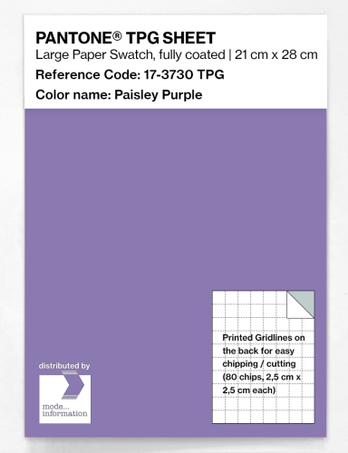 PANTONE® TPG SHEET 17-3730 TPG Paisley Purple