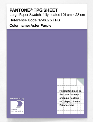 PANTONE® TPG SHEET 17-3826 TPG Aster Purple
