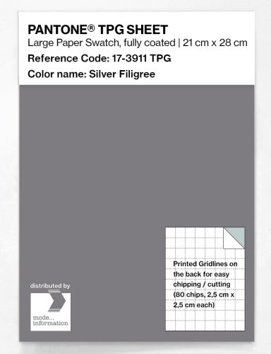 PANTONE® TPG SHEET 17-3911 TPG Silver Filigree