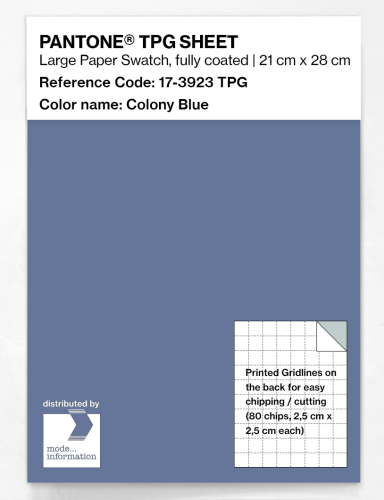 PANTONE® TPG SHEET 17-3923 TPG Colony Blue