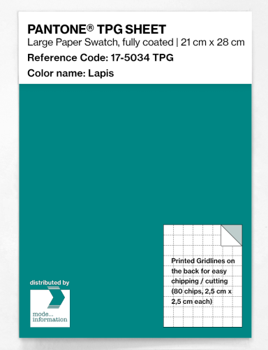 Product image of the product “PANTONE® TPG SHEET 17-5034 TPG Lapis ”