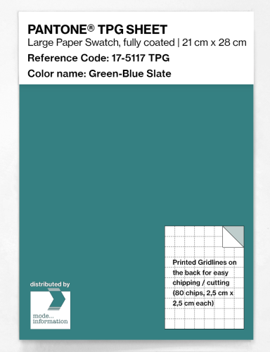 Product image of the product “PANTONE® TPG SHEET 17-5117 TPG Green-Blue Slate ”