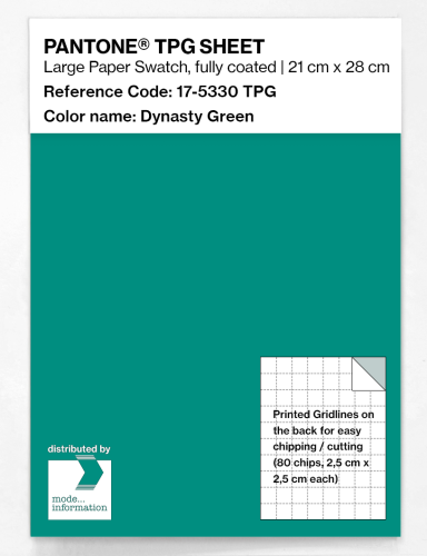PANTONE® TPG SHEET 17-5330 TPG Dynasty Green