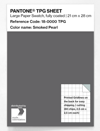 PANTONE® TPG SHEET 18-0000 TPG Smoked Pearl