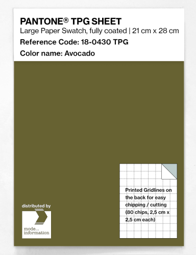 PANTONE® TPG SHEET 18-0430 TPG Avocado