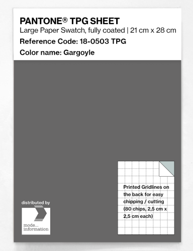 Product image of the product “PANTONE® TPG SHEET 18-0503 TPG Gargoyle ”