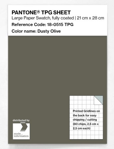 PANTONE® TPG SHEET 18-0515 TPG Dusty Olive