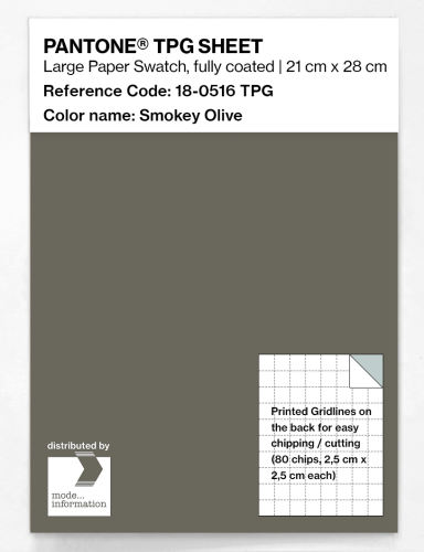 PANTONE® TPG SHEET 18-0516 TPG Smokey Olive