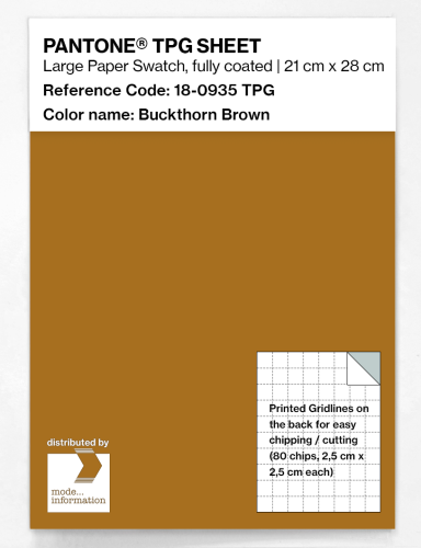 PANTONE® TPG SHEET 18-0935 TPG Buckthorn Brown