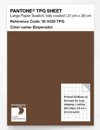 PANTONE® TPG SHEET 18-1028 TPG Emperador