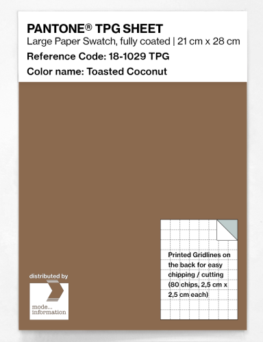 Product image of the product “PANTONE® TPG SHEET 18-1029 TPG Toasted Coconut ”