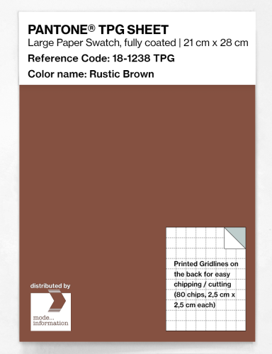 PANTONE® TPG SHEET 18-1238 TPG Rustic Brown