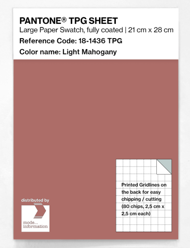 Artikelbild des Artikels “PANTONE® TPG SHEET 18-1436 TPG Light Mahogany “