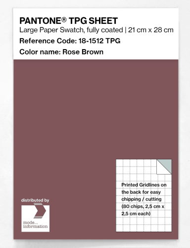 Artikelbild des Artikels “PANTONE® TPG SHEET 18-1512 TPG Rose Brown “