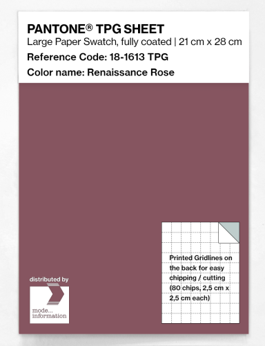 PANTONE® TPG SHEET 18-1613 TPG Renaissance Rose