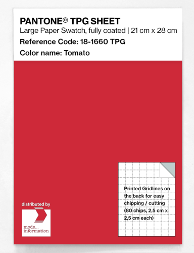 PANTONE® TPG SHEET 18-1660 TPG Tomato