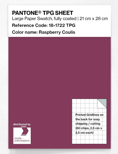 Product image of the product “PANTONE® TPG SHEET 18-1722 TPG Raspberry Coulis ”