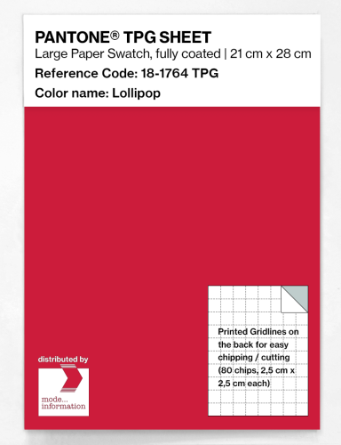 Product image of the product “PANTONE® TPG SHEET 18-1764 TPG Lollipop ”