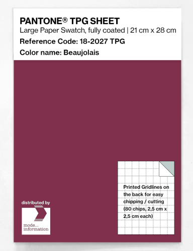 PANTONE® TPG SHEET 18-2027 TPG Beaujolais